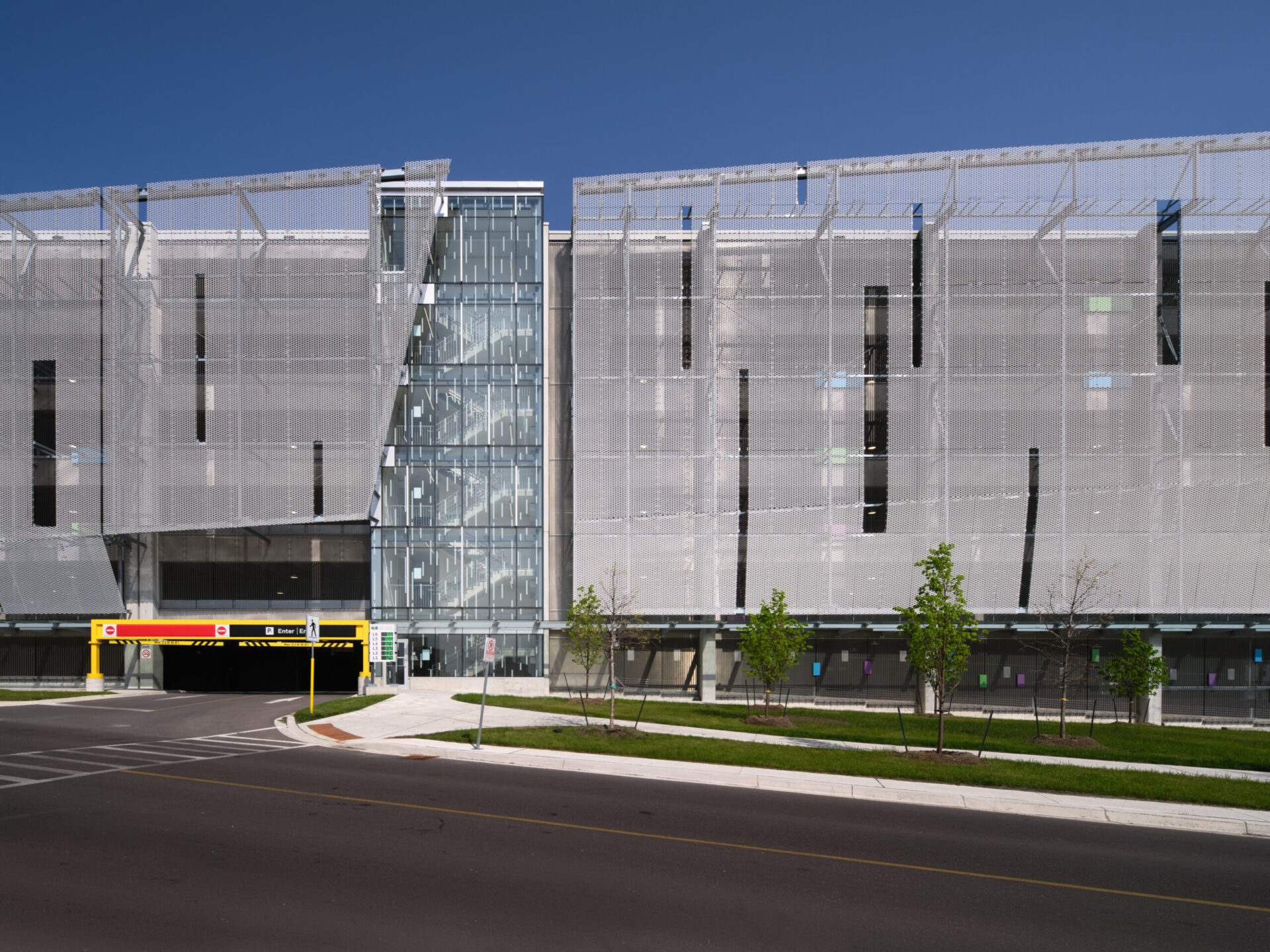 An architecturally engineered building with a lot of glass on it.