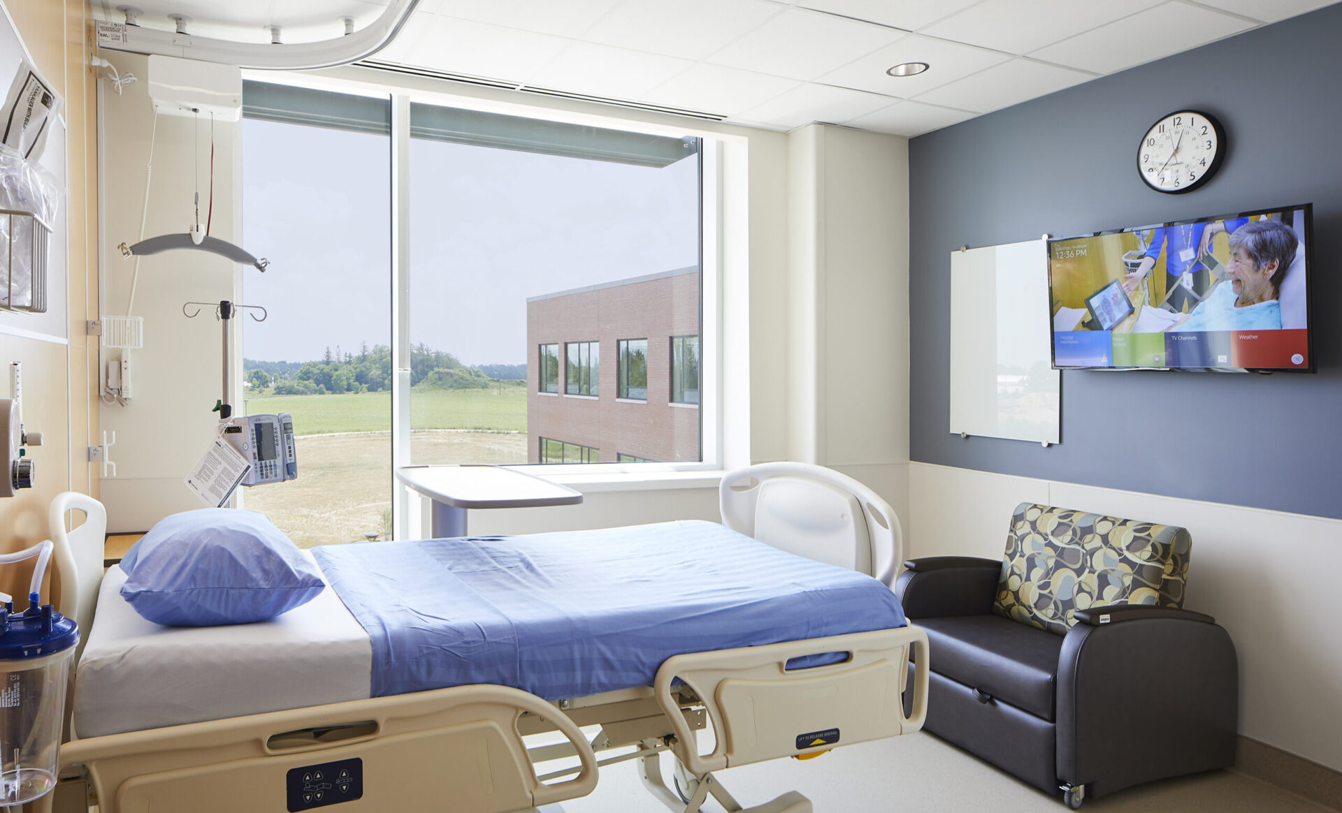 A hospital bed.