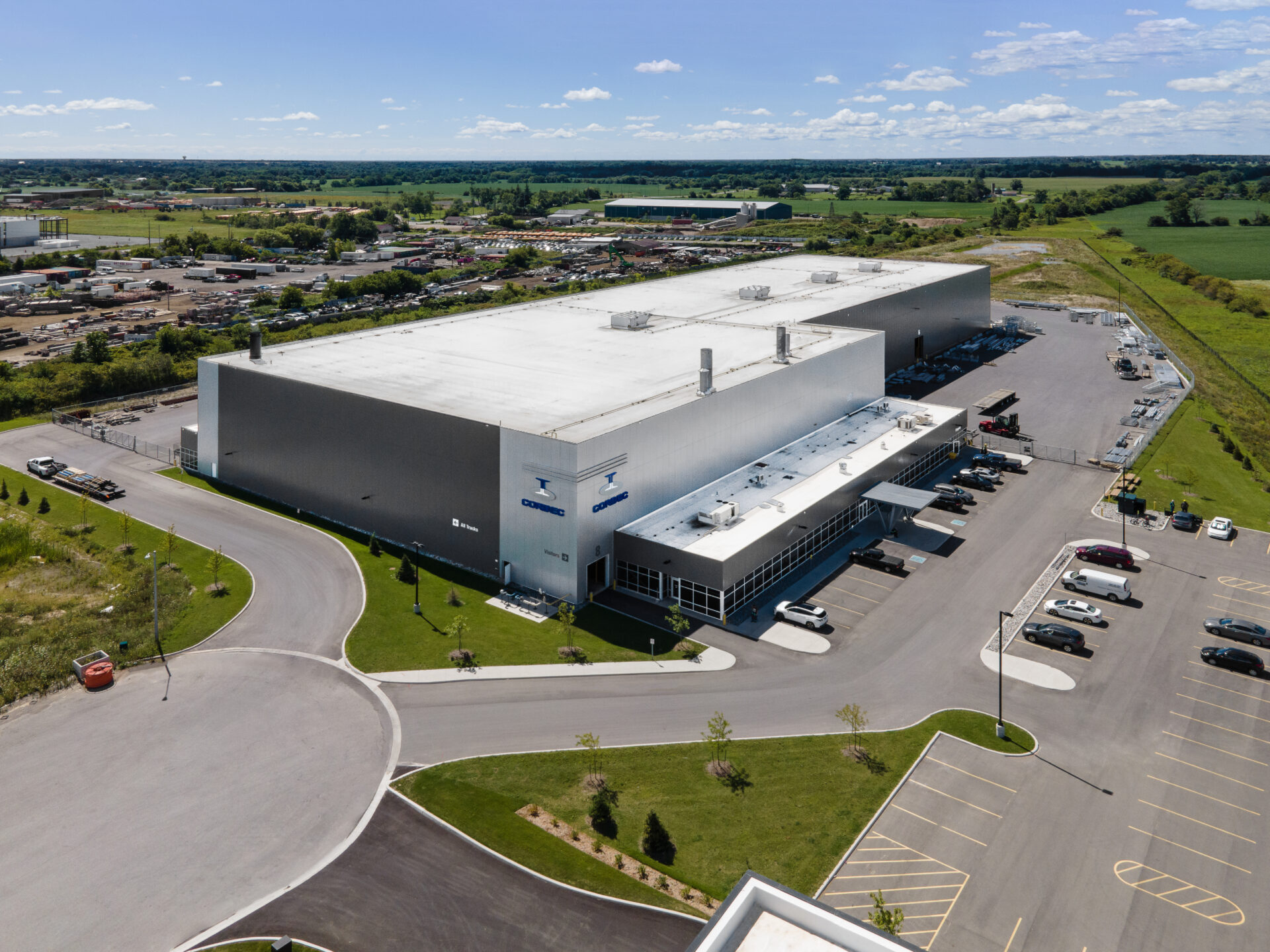 Aerial view of a Steel Galvanizing Plant.